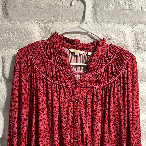 EUC BODEN Button Down Floral Blouse - Picture 7 of 9